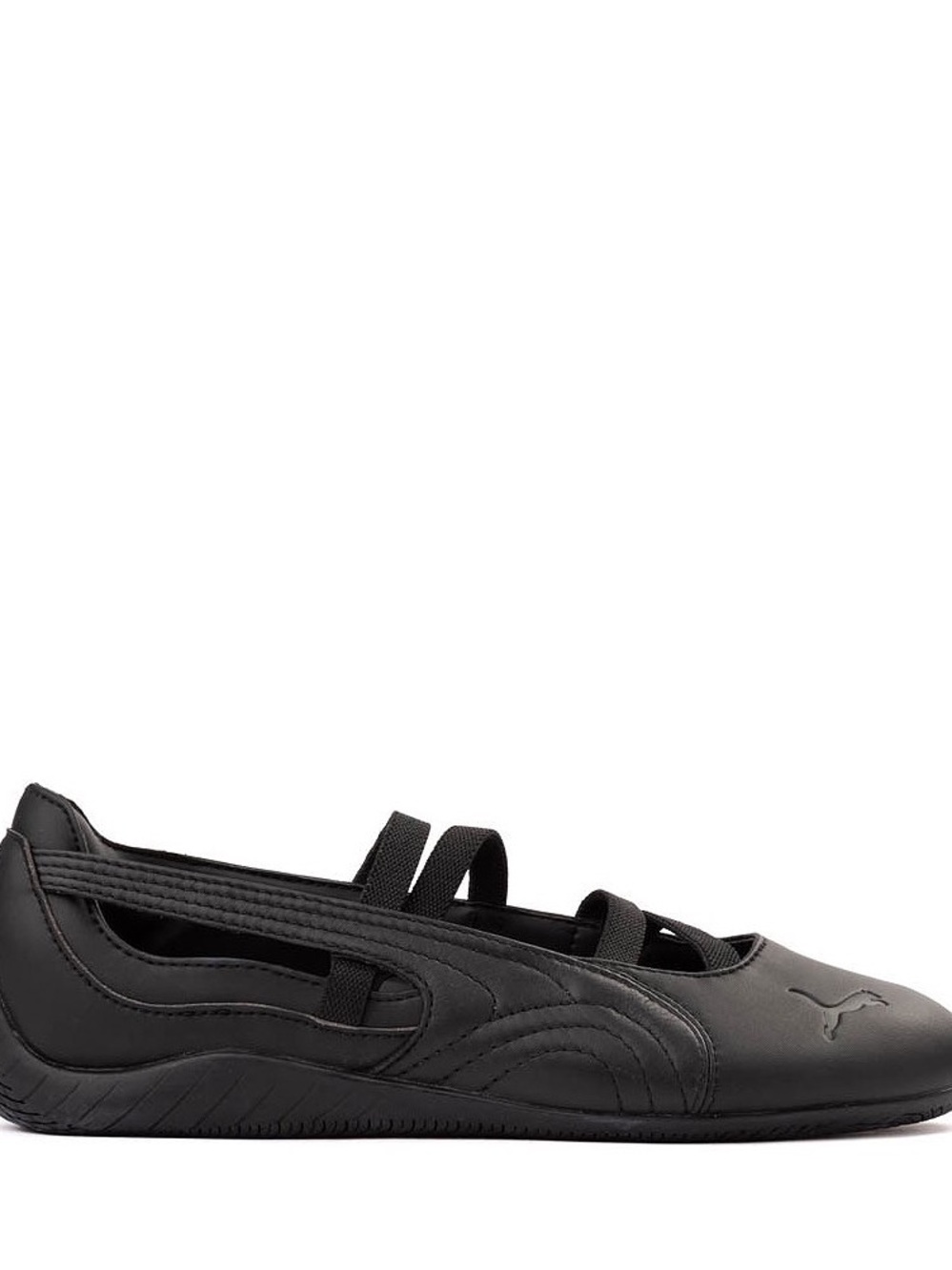 Puma Black Strappy Ballet Flats - Picture 6 of 6